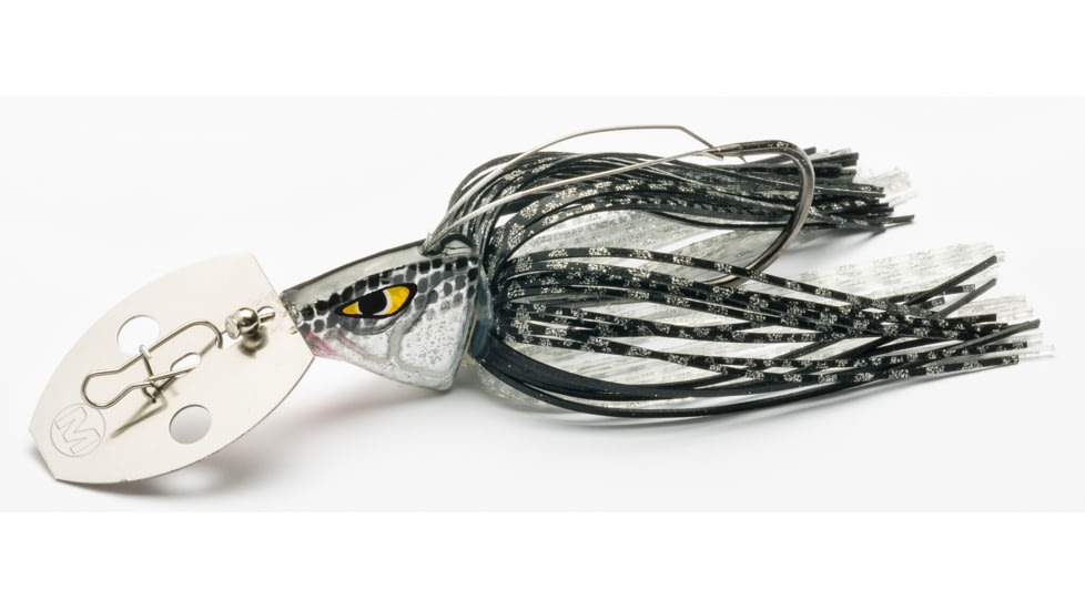 Mustad Skatter Shade Blade Jig, Black Shad, 1/2oz, WSS608-1/2-SB-1