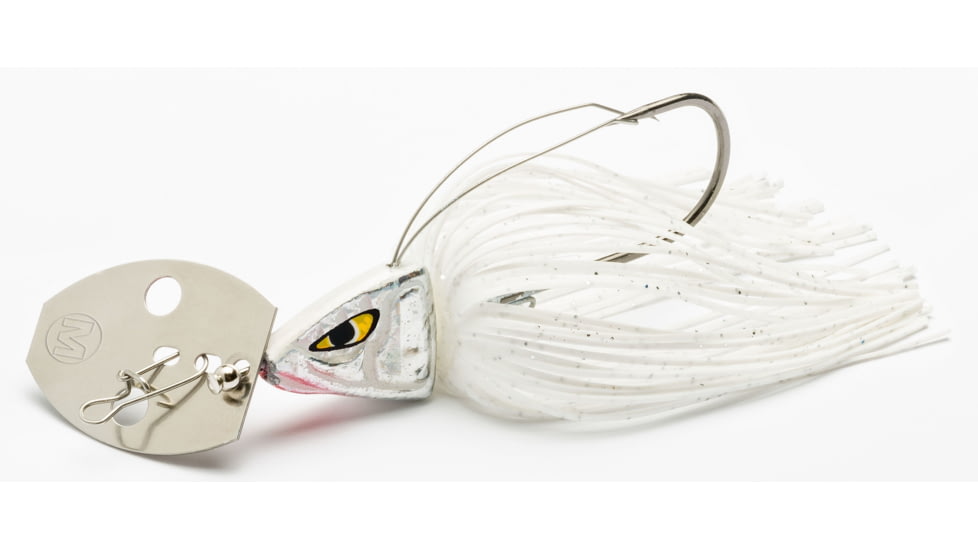 Mustad Skatter Shade Blade Jig, Pearl, 3/8oz, WSS608-3/8-PEA-1
