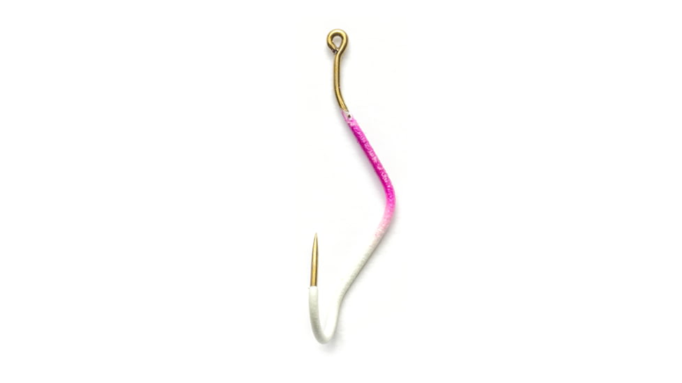Mustad Slow Death Aberdeen Hook, Special Bent Shank, Purple Glow, Size 4, 8 per Pack, 33862NP-PG-4-8U