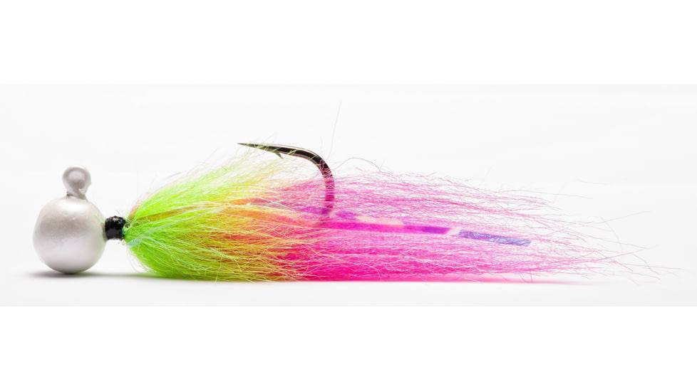 Mustad Tailout Twitcher Pearl-Anadro Green Chartruese-Mystic Black 3/4oz, STJ-3/4-PCHP-1