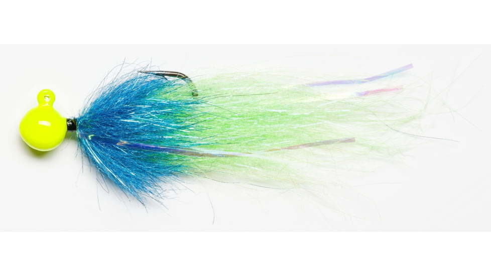 Mustad Tailout Twitcher UV Chartruese-Anadro Blue- Green Machine 1oz, STJ-1-CGBG-1