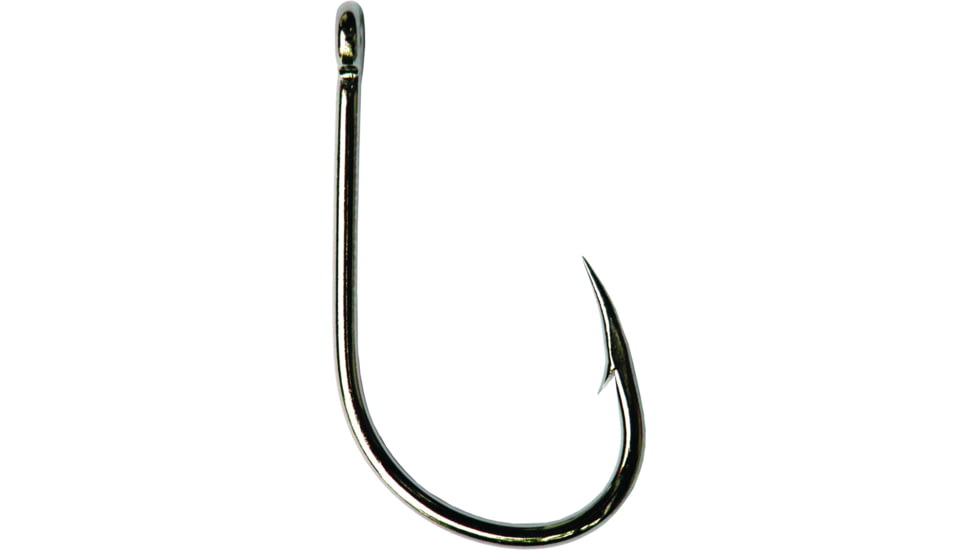 Mustad UltraPoint Big Gun Live Bait Hook, Opti Angle Needle Point, Ringed Eye, Black Nickel, Size 2, 10 per Pack, 10829NP-BN-2-10U