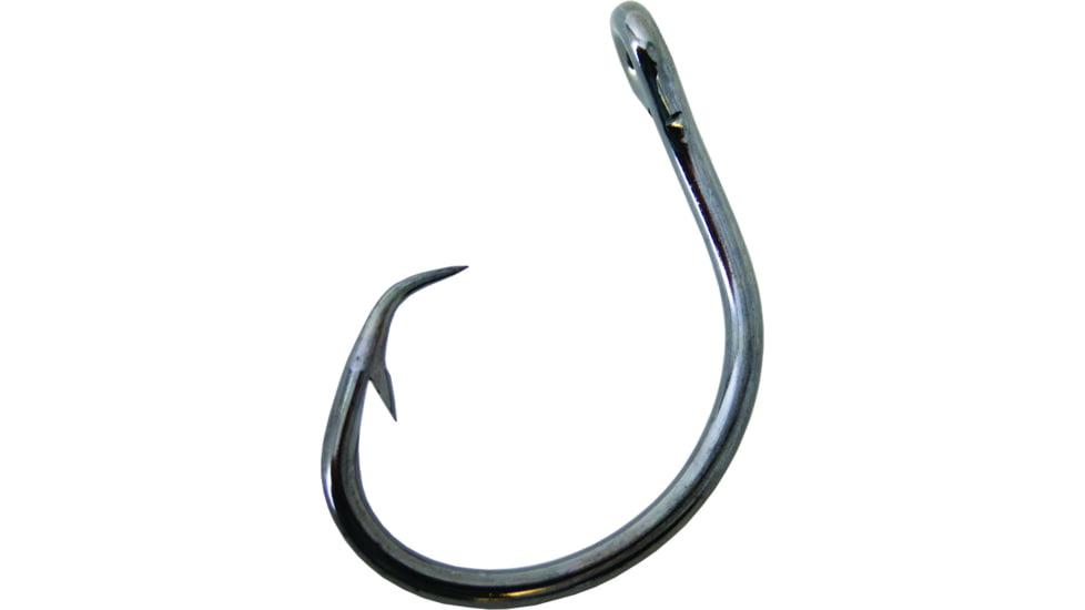 Mustad UltraPoint Demon Perfect Circle Hook, Needle Point, 2X Short Shank, 3X Strong, Wide Gap, Ringed Eye, Black Nickel, Size 3/0, 25 per Pack, 39950NP-BN-3/0-25U