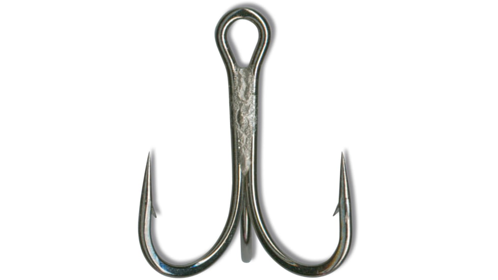 Mustad Ultrapoint Elite Treble Hook, Opti Angle Needle Point, Heavy Wire, Ringed Eye, Black Nickel, Size 2, 5 per Pack, 36329NP-BN-2-5U