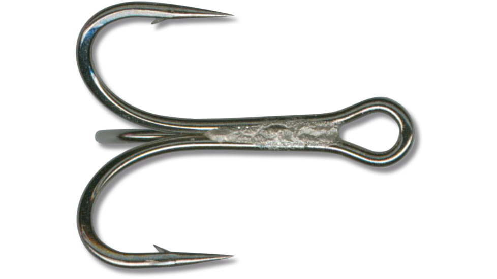 Mustad Ultrapoint Elite Treble Hook, Opti Angle Needle Point, Heavy Wire, Ringed Eye, Black Nickel, Size 4, 5 per Pack, 36329NP-BN-4-5U