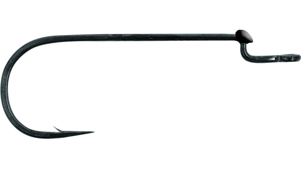 Mustad UltraPoint Grip-Pin Big Bite Soft Plastics Hook, 2X Long, Black Nickel, Size 2/0, 5 per Pack, G39808NP-BN-2/0-5U