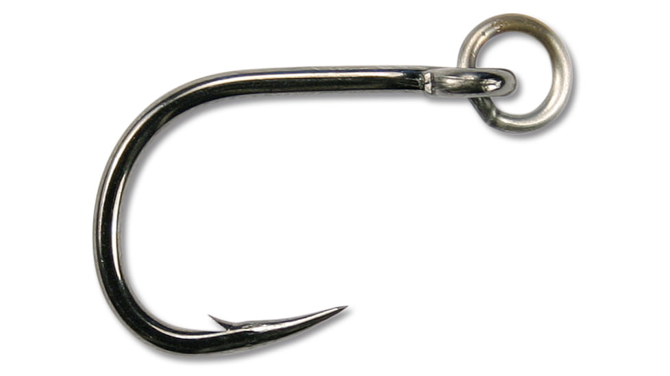 Mustad UltraPoint Hoodlum Live Bait Hook, Opti Angle Needle Point, Ringed Eye, Heavy Wire, Black Nickel, Size 2/0, 5 per Pack, R10827BLN-2/0-5U