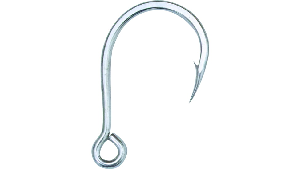 Mustad UltraPoint Kaiju Single Hook, Needle Point, Extra Wide Gap, Inline Eye, Duratin, Size 8/0, 5 per Pack, 10121NP-DT-8/0-5U