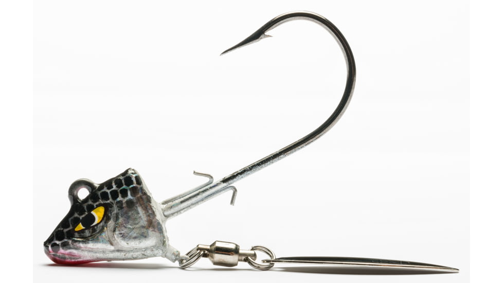 Mustad Underspin Shad, Black Shad, 1/4oz, USJ786-14-SB-1