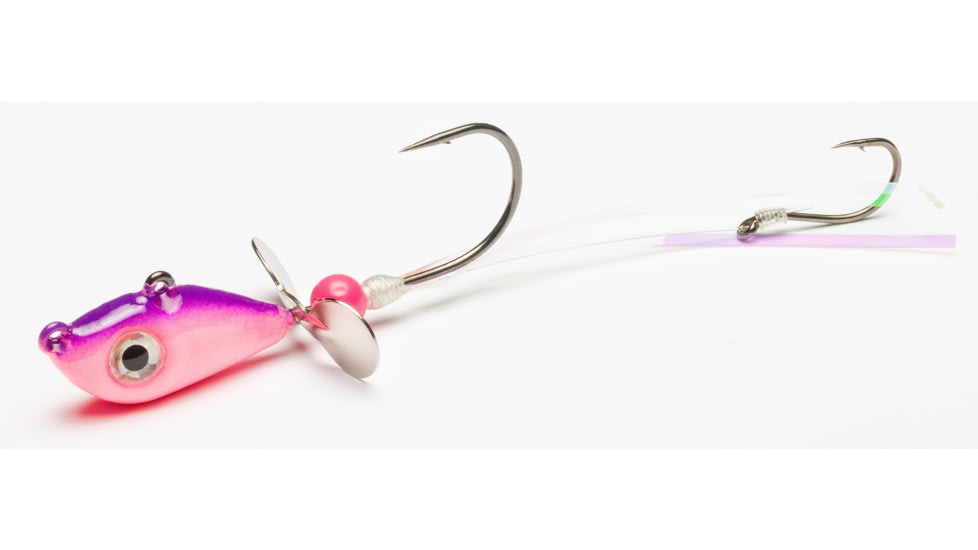Mustad Walleye Death Spinner, Pink/Purple, 3/4oz, WSJ-34-PP-1
