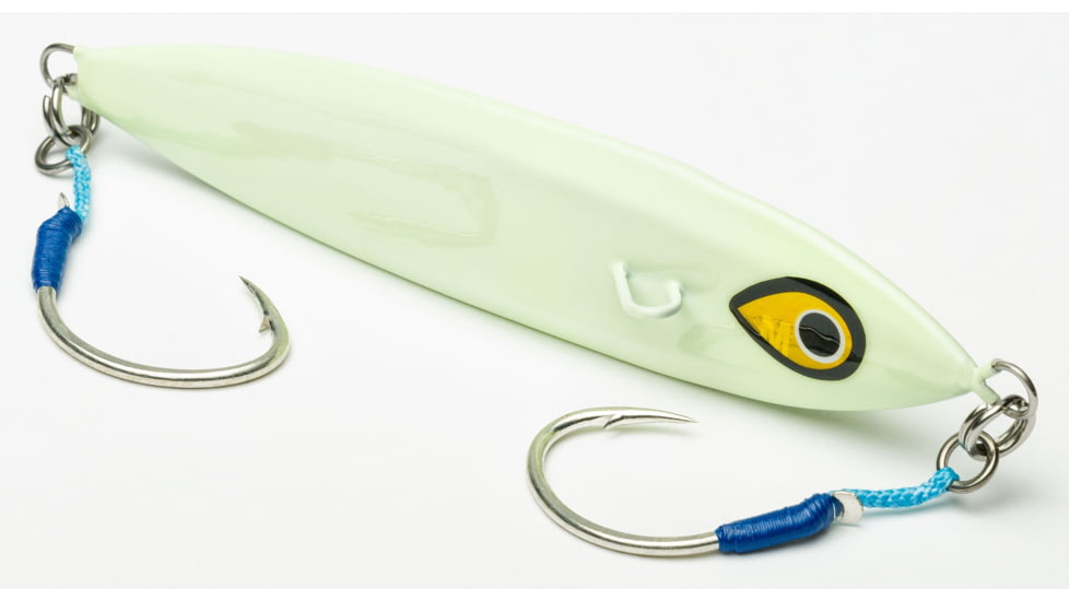 Mustad Wingman Slow Fall Jig, Glow, 100g/4oz, MJIG06-GLO-100-1