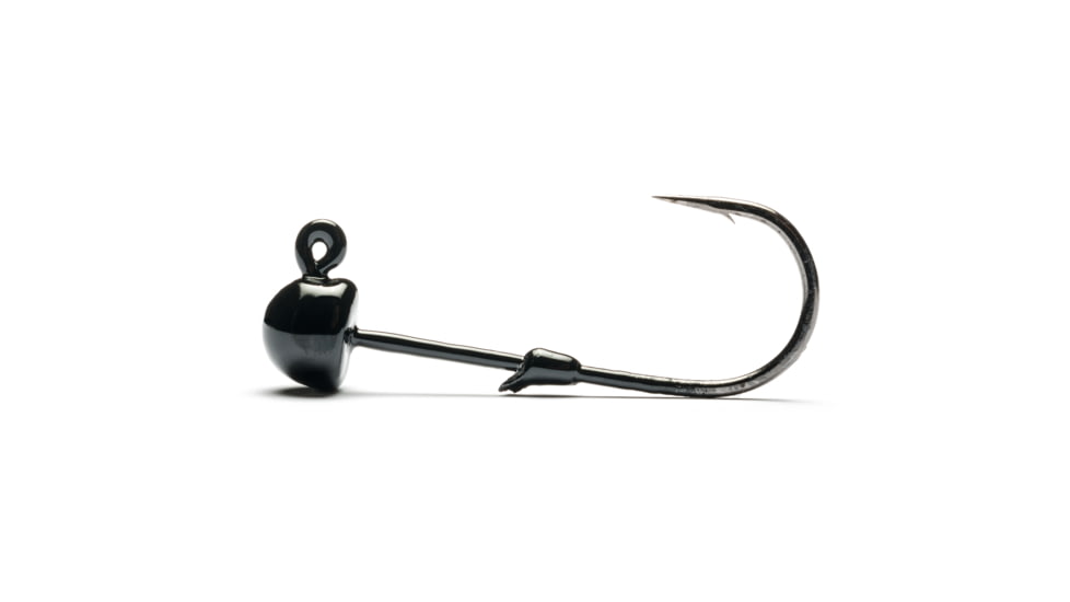 Mustad Worm Jig Black1/8oz, GMH833-1/8-BL-4