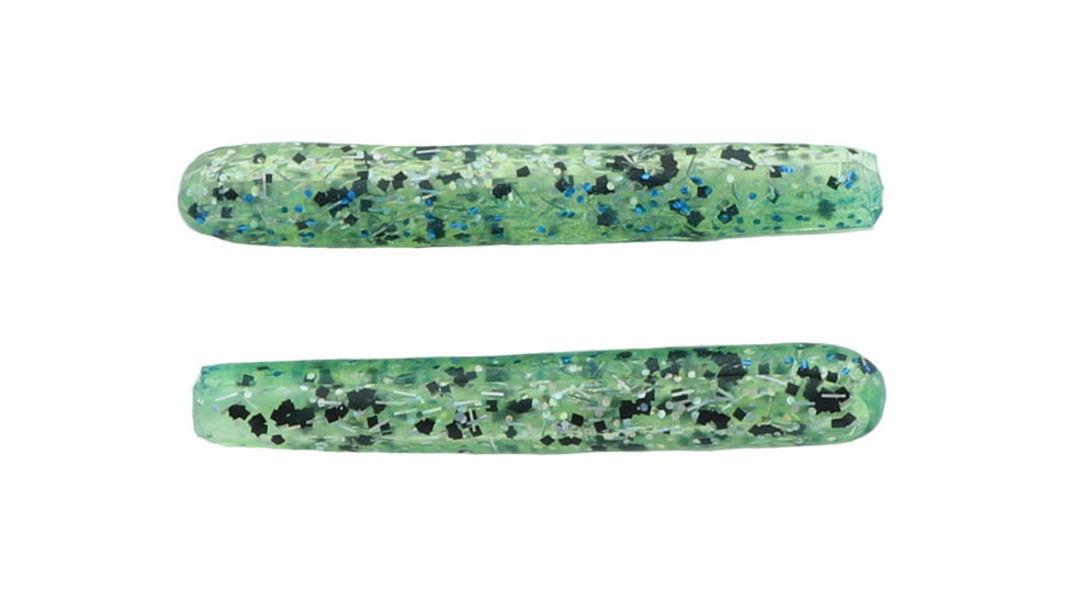 Mutiny Baits 3 1/2in Deep Blue Series Tube, 7pk., Sardine back-chart. Back, blue glitter/belly-clear w/holo stks, blk flk, 330-MB451