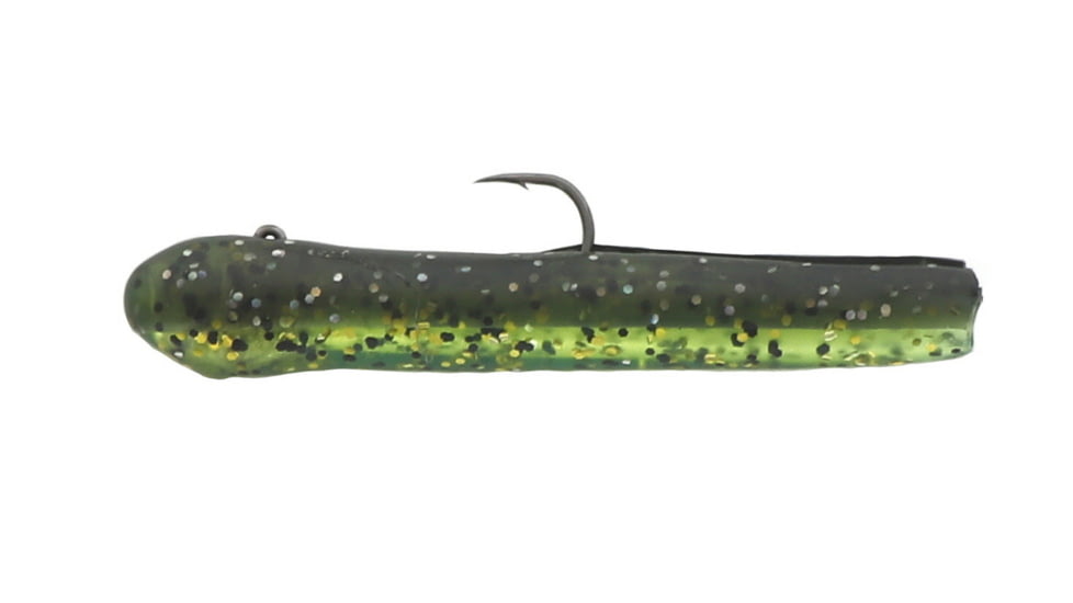 Mutiny Baits 3 1/2inDeep Blue Series Tube Pre-Rigged, 3/8 oz., 2pk.,Gold Rush, back-smoke/holo flk./belly-rootbeer,gold,blk flk., 331-MB448