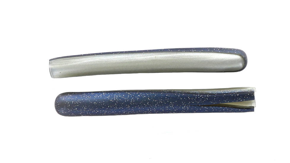 Mutiny Baits 5 1/2in Deep Blue Series Tube, 25pk. Crystal Minnow, back-blue pearl gold flk./belly- pearl, 350-MB440-25