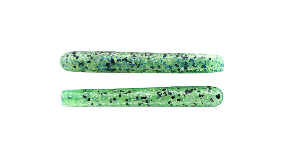 Mutiny Baits Deep Blue Series Tube, 4 1/2in, 5pk., Sardine back-chart. Back, blue glitter/belly-clear w/holo stks, blk flk, 340-MB451