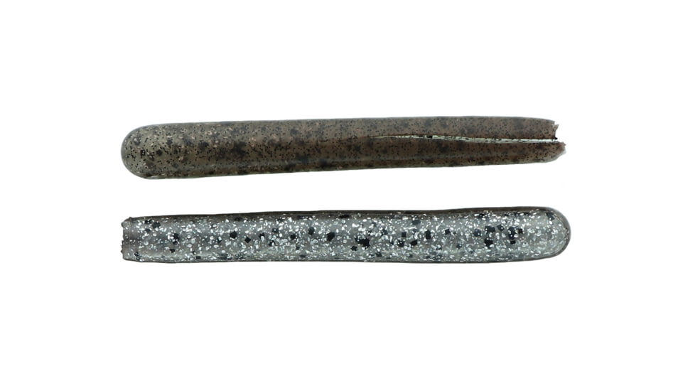 Mutiny Baits Deep Blue Series Tube, 5 1/2in 5pk.in, Anchovy back-smokey brown, black flk./belly silver flk., 350-MB445