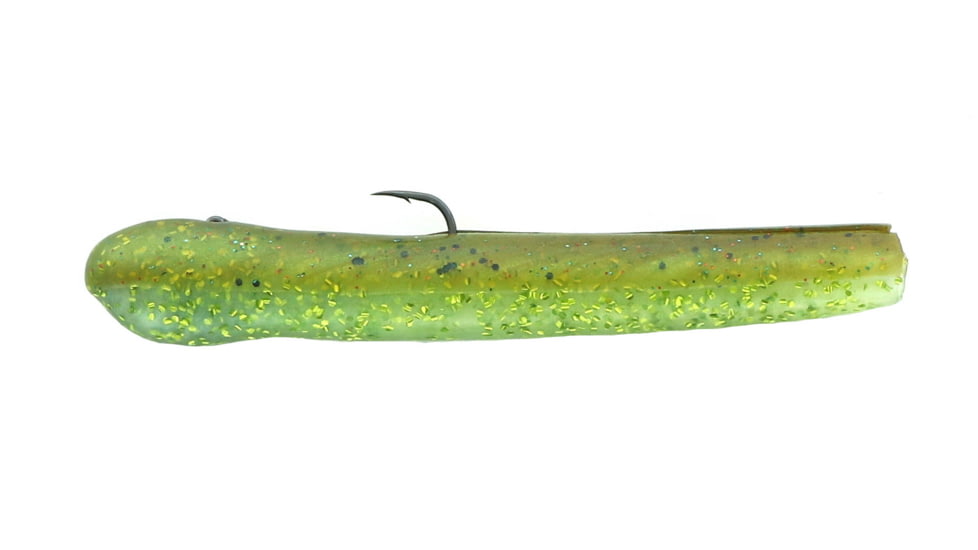 Mutiny Baits Deep Blue Series Tube Pre-Rigged Tube, 2, 4 1/2in, Changeable Flash, back-changeable/belly-chart flk, 342-MB443