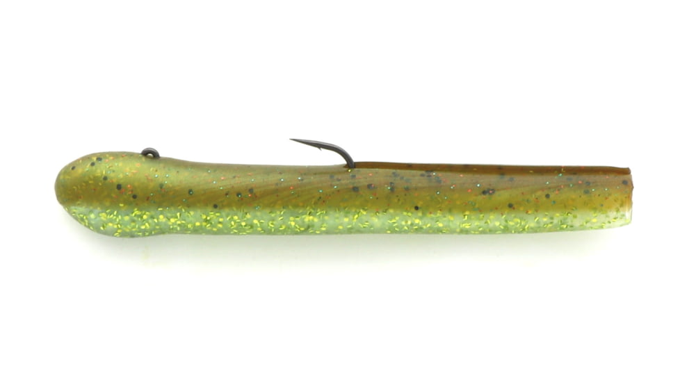 Mutiny Baits Deep Blue Series Tube Pre-Rigged Tube, 2, 5 1/2in, Changeable Flash, back-changeable/belly-chart flk, 351-MB443
