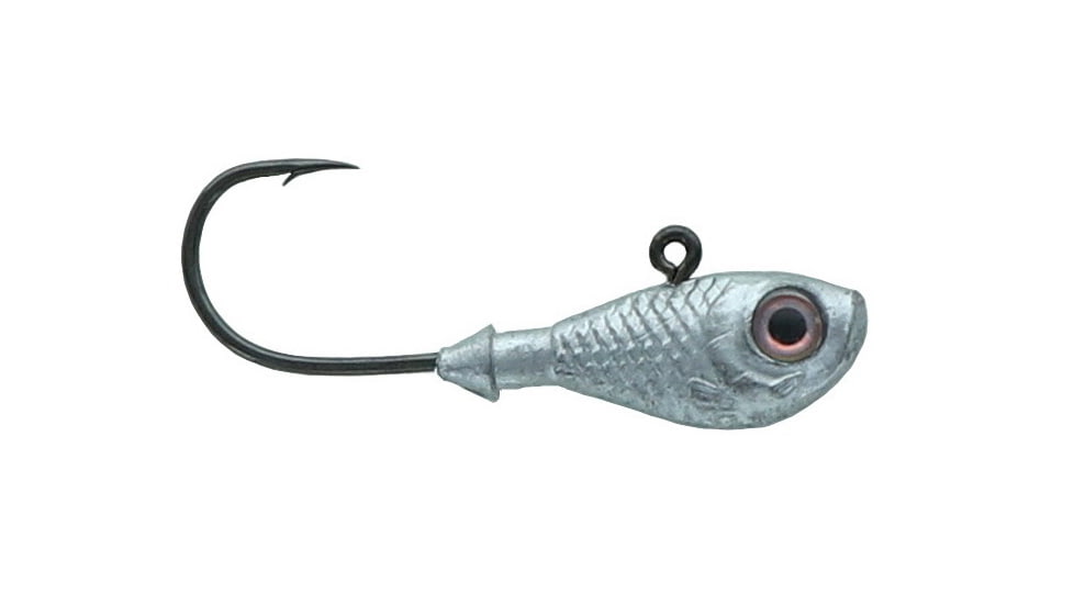 Mutiny Baits Jig Heads 3/8oz. Lead Head Jig, 3pk., 2/0 Minnow Head, w/pearl eyes, 300-MB201