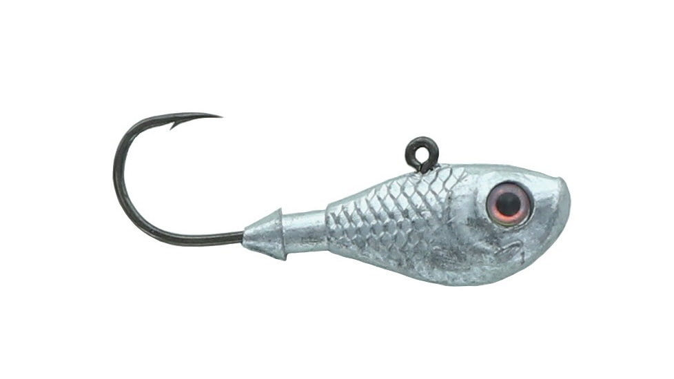 Mutiny Baits Jig Heads 5/8oz. Lead Head Jig, 3pk., 2/0 Minnow Head, w/pearl eyes, 300-MB202