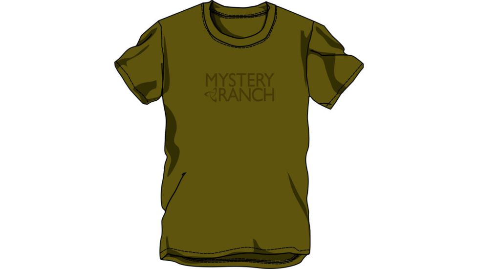 Mystery Ranch Logo Tee - Mens, Olive, Small, 88-00-000036