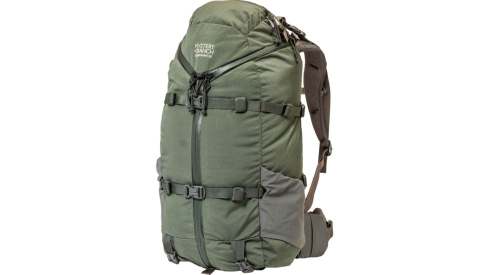 Open Box, Dealer Demo, Mystery Ranch Terraframe 3-Zip 50 Backpack, Deep Earth, Extra Large, 01-10-102991