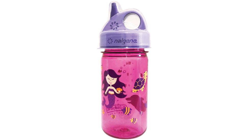 Nalgene On-The-Fly Kids Sustain Bottle w/Graphic, 12 oz, Fantastical Mermaid, 12oz, 1263-0039