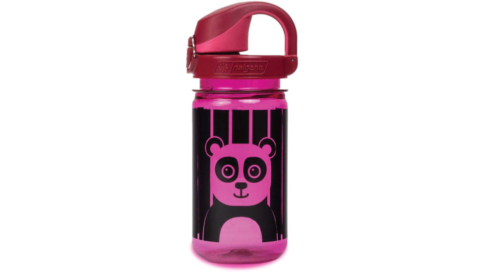 Nalgene On-The-Fly Kids Sustain Bottle w/Graphic, 12 oz, Striped Panda, 12oz, 1263-0034