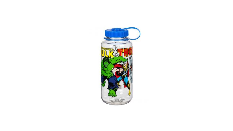Nalgene Tritan 32oz W/M, Thor &amp; Hulk, Multi, Eastman Tritan, NAL-73130