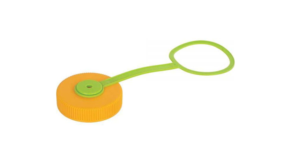 Nalgene Wide Mouth Loop-Top Lid, Orange/Green, 682017-0155