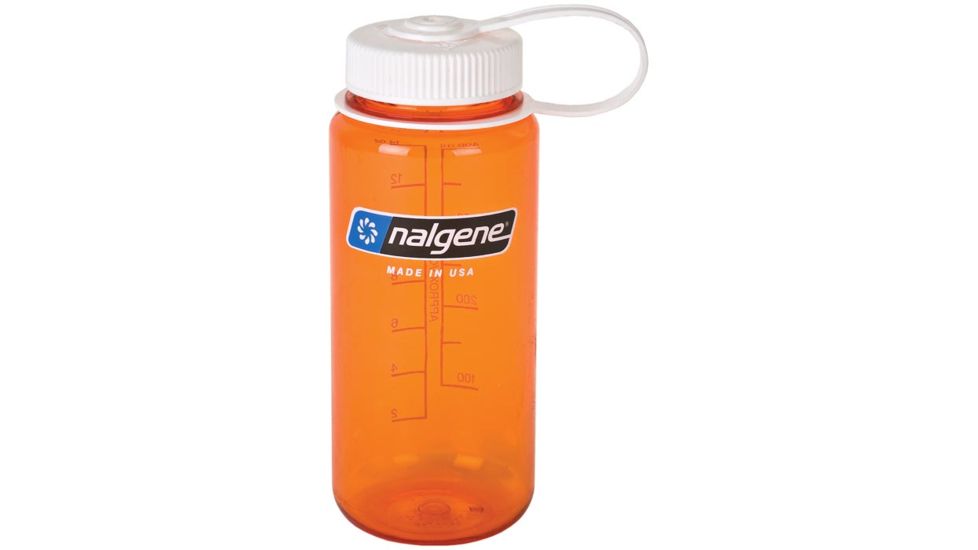 Nalgene Wm 1 Pt Orange W/white Lid 2178-1316
