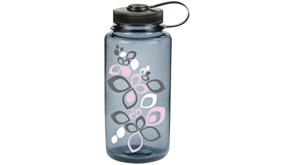 Nalgene 32oz Wide Mouth Bottle, Gray Pink Bloom, 570092