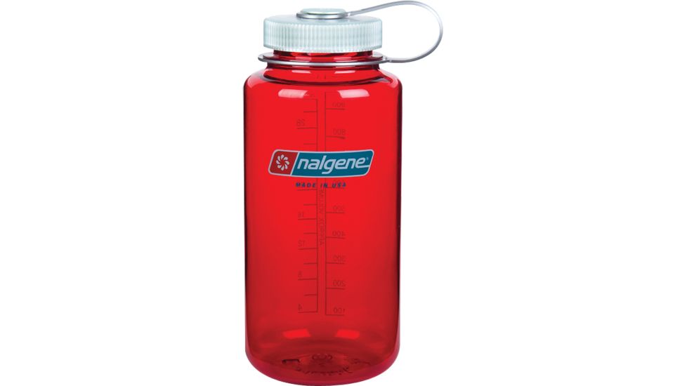 Nalgene 32oz Wide Mouth Bottle, Outdoor Red, 341822