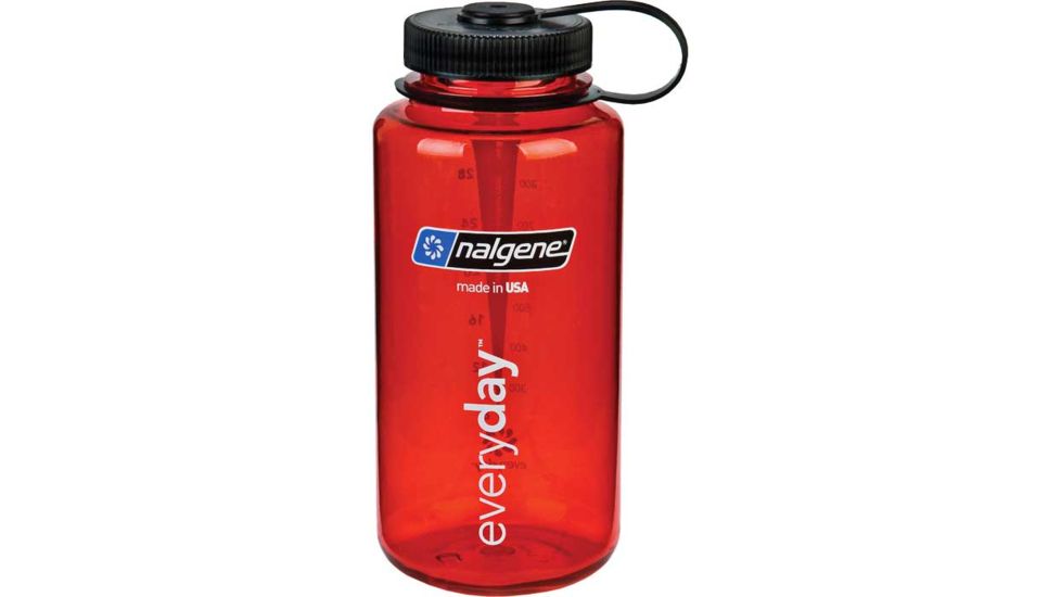 Nalgene 32oz Wide Mouth Bottle, Pink/Pink Lid, 341825