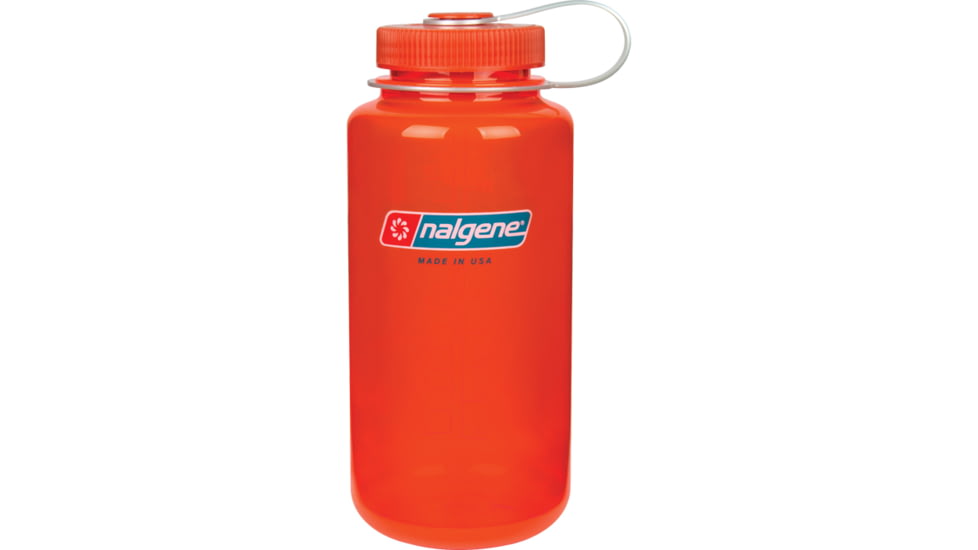 Nalgene 32oz Wide Mouth Bottle, Safety Orange, 341823