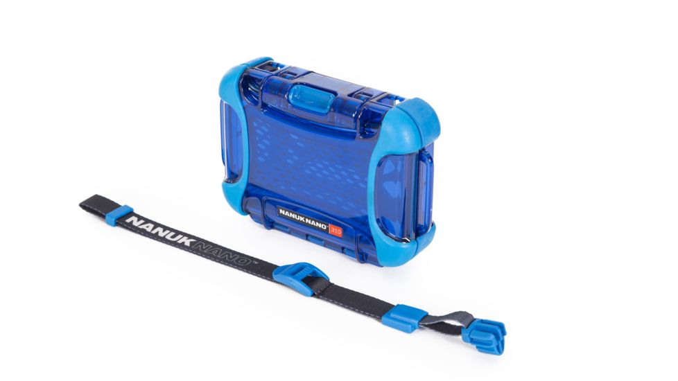 Nanuk 310 Nano Small Protective Case,5.9x4.3x1.7in,Blue, 310S-000BL-0A0