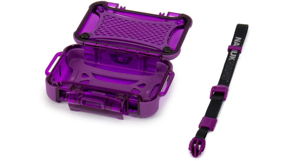 Nanuk 310 Nano Small Protective Case,5.9x4.3x1.7in, Purple, 310S-000PR-0A0