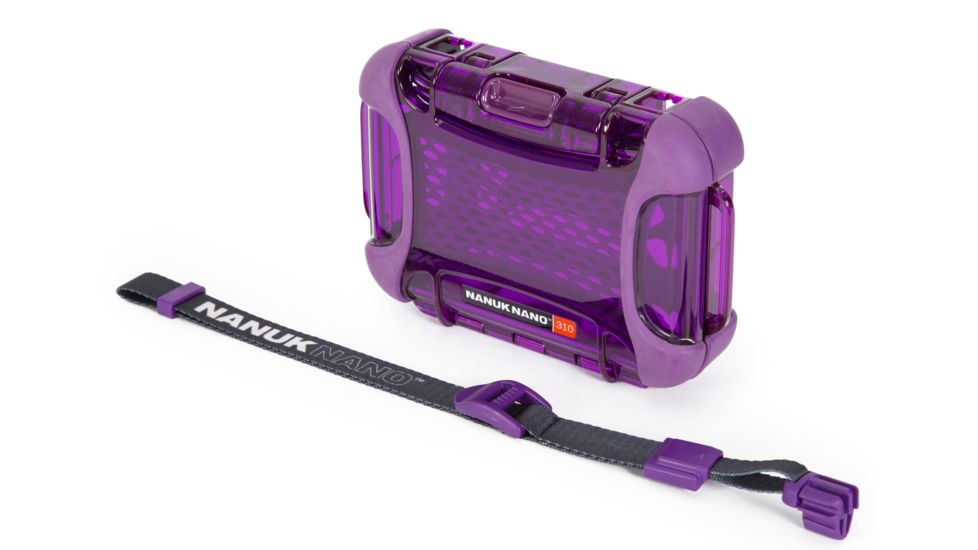 Nanuk 310 Nano Small Protective Case,5.9x4.3x1.7in, Purple, 310S-000PR-0A0