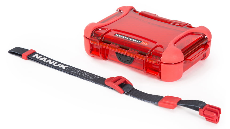 Nanuk 310 Nano Small Protective Case,5.9x4.3x1.7in,Red, 310S-000RD-0A0