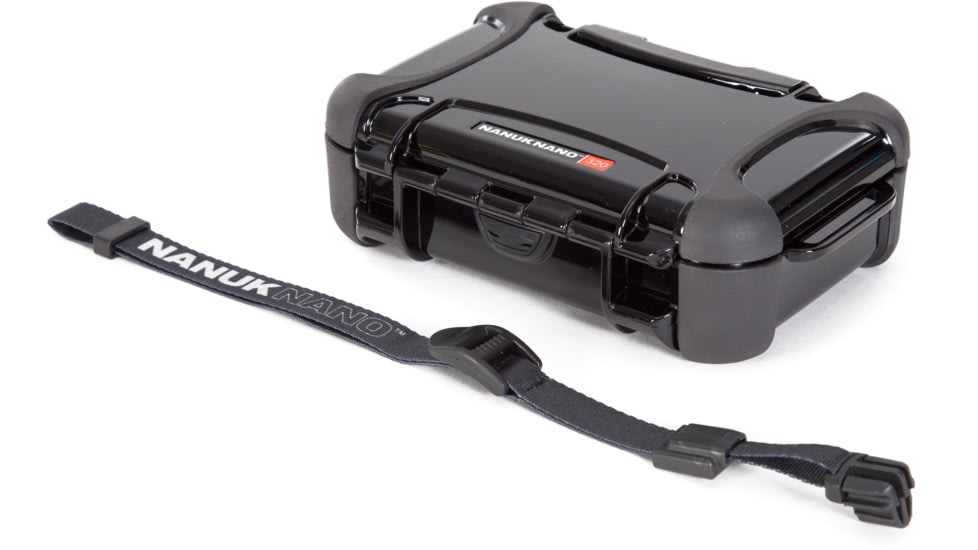 Nanuk 320 Nano Small Protective Case,6.3x4.7x2.2in, Black, 320S-000BK-0A0