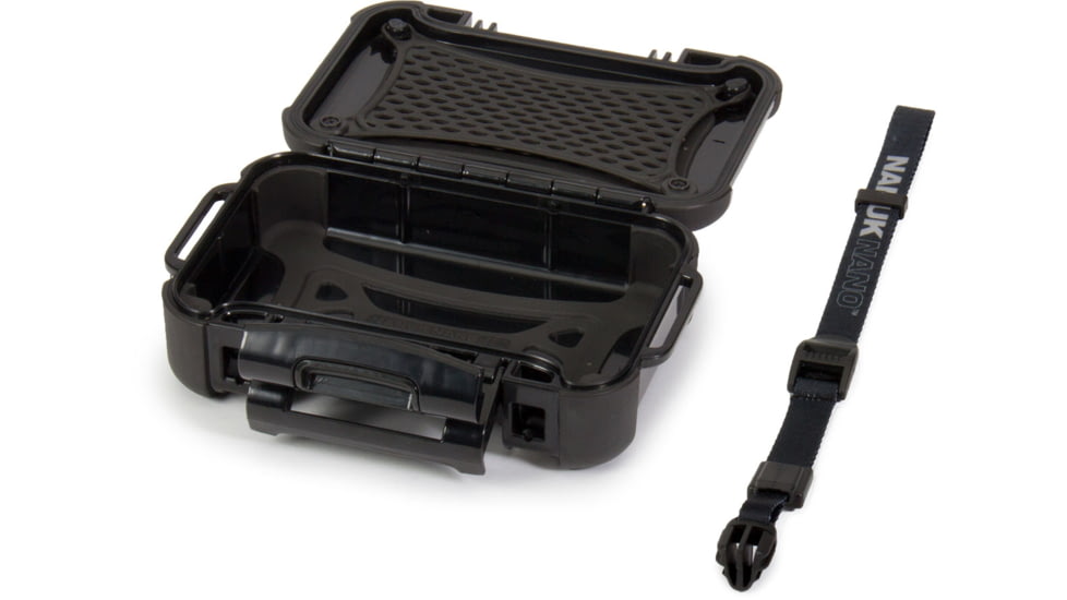Nanuk 320 Nano Small Protective Case,6.3x4.7x2.2in, Black, 320S-000BK-0A0