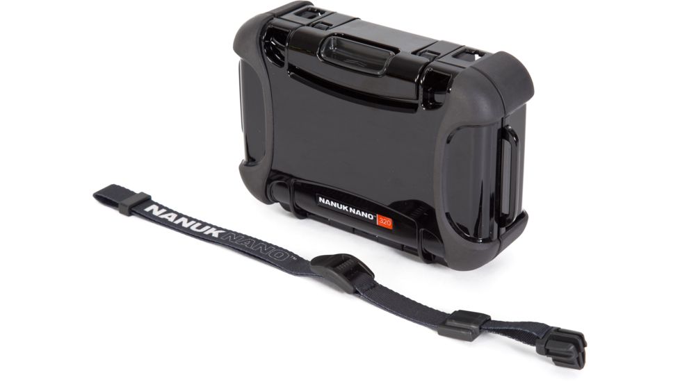 Nanuk 320 Nano Small Protective Case,6.3x4.7x2.2in, Black, 320S-000BK-0A0