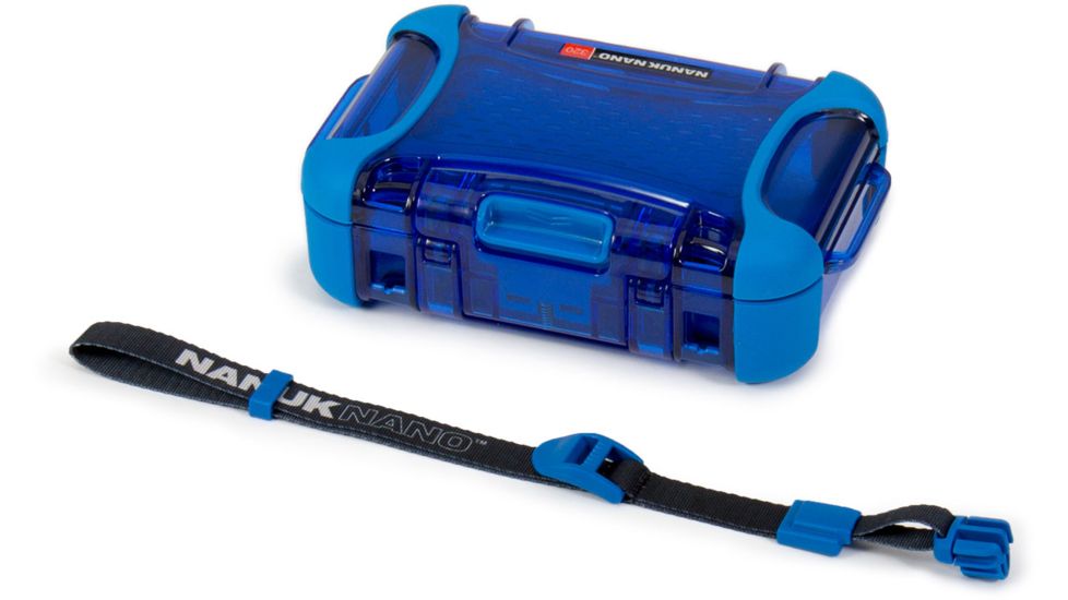 Nanuk 320 Nano Small Protective Case,6.3x4.7x2.2in,Blue, 320S-000BL-0A0