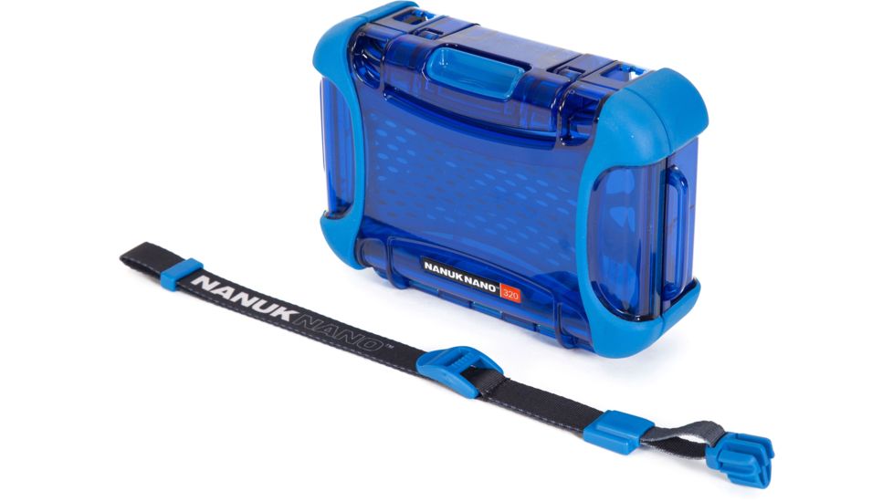 Nanuk 320 Nano Small Protective Case,6.3x4.7x2.2in,Blue, 320S-000BL-0A0