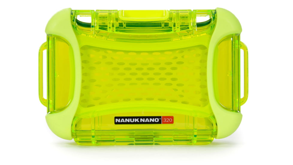 Nanuk 320 Nano Small Protective Case,6.3x4.7x2.2in, Lime, 320S-000LI-0A0