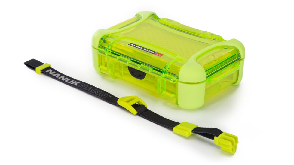 Nanuk 320 Nano Small Protective Case,6.3x4.7x2.2in, Lime, 320S-000LI-0A0