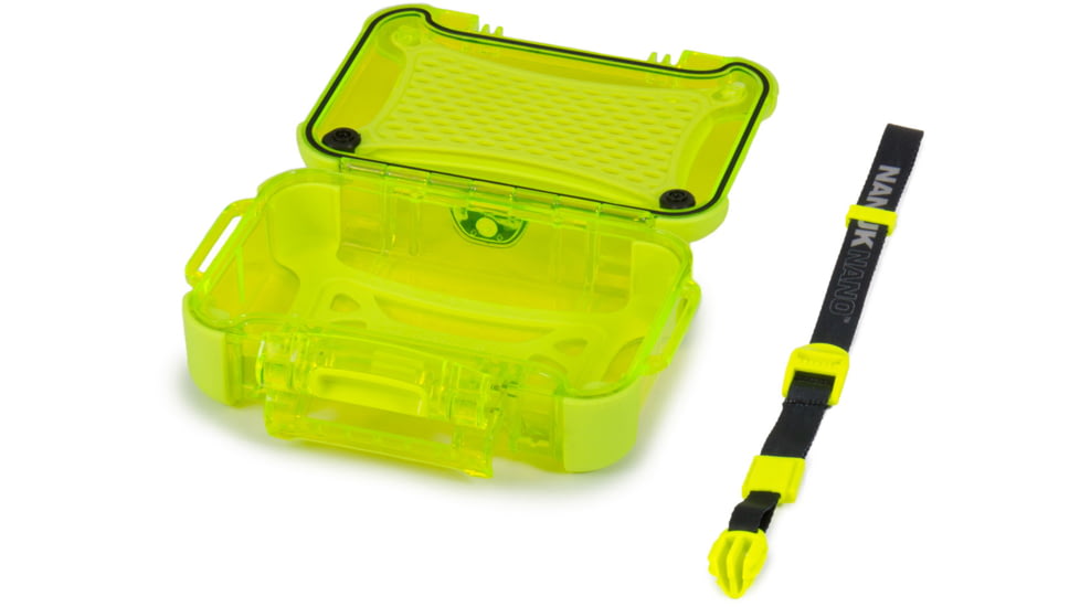 Nanuk 320 Nano Small Protective Case,6.3x4.7x2.2in, Lime, 320S-000LI-0A0