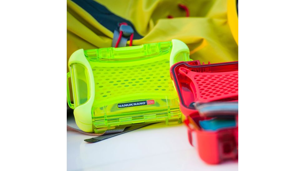 Nanuk 320 Nano Small Protective Case,6.3x4.7x2.2in, Lime, 320S-000LI-0A0