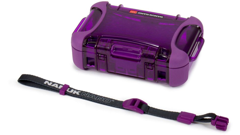 Nanuk 320 Nano Small Protective Case,6.3x4.7x2.2in, Purple, 320S-000PR-0A0